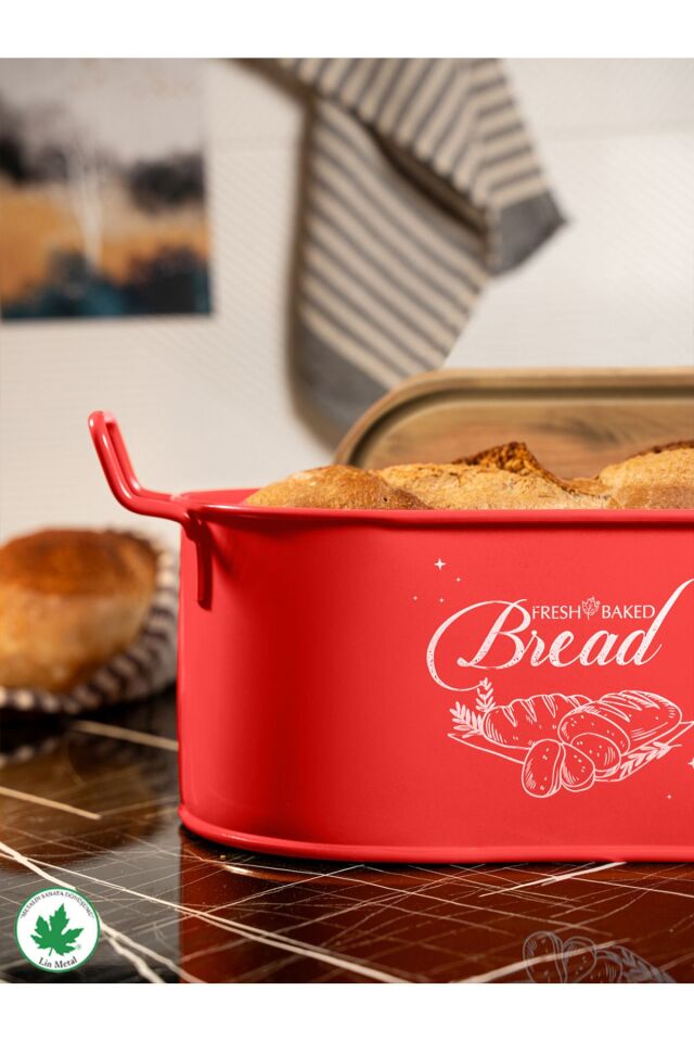 Tahta Kapaklı Metal Ekmeklik, Ahşap Kapaklı Ekmeklik (Bread Baskılı)