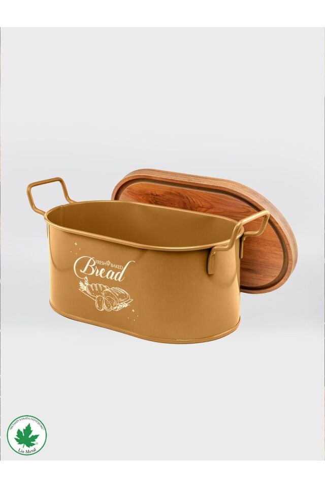 Tahta Kapaklı Metal Ekmeklik, Ahşap Kapaklı Ekmeklik (Bread Baskılı)
