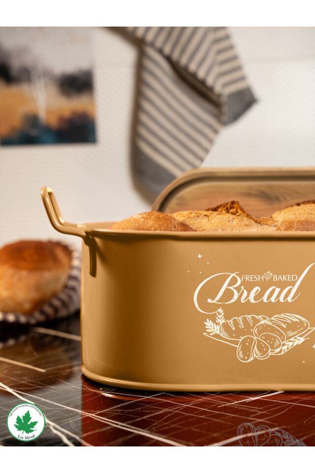 Tahta Kapaklı Metal Ekmeklik, Ahşap Kapaklı Ekmeklik (Bread Baskılı)