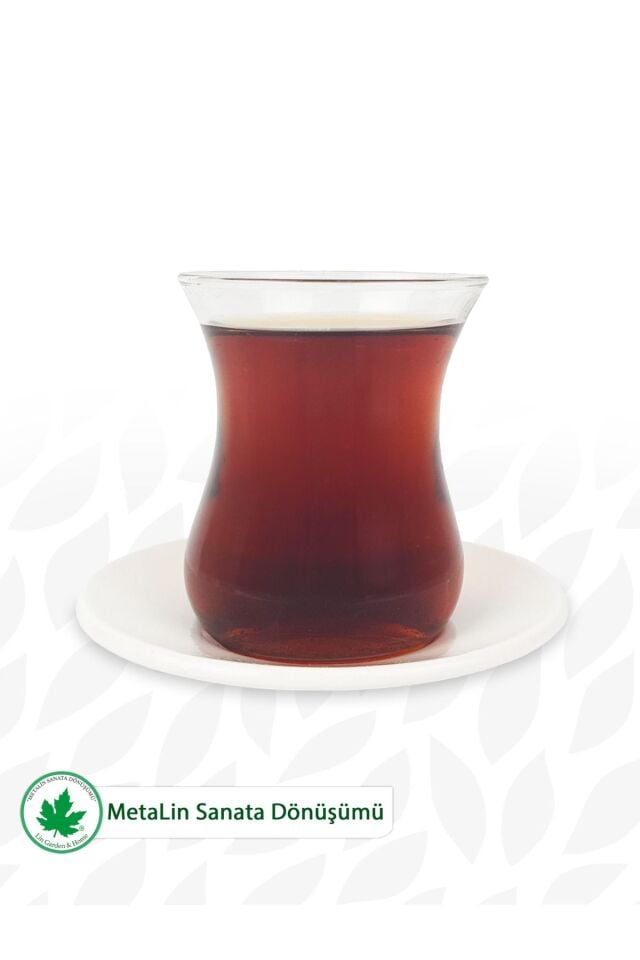 12'li Metal Çay Tabağı