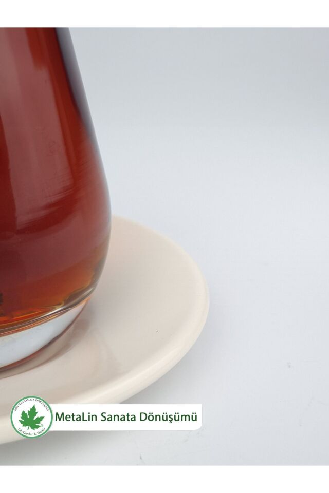12'li Metal Çay Tabağı