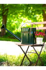 Fritilya 12 Litre Metal Sulama Kabı, Galvaniz Bitki Sulama Kabı Metal Battal Boy Sulak