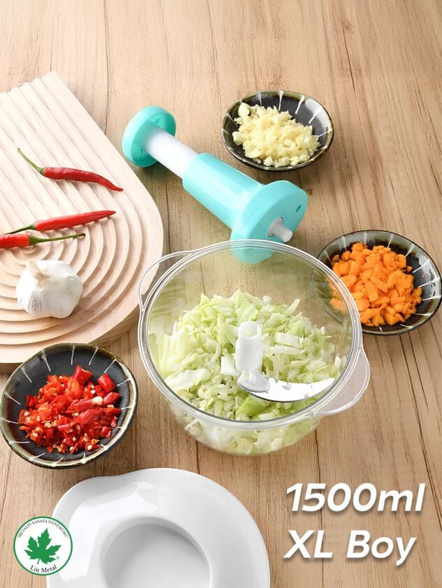 Bas Kes Xl Pratik El Robotu 1500ml Yeni Nesil Doğrayıcı, Büyük El Rondosu , Pratik Rondo
