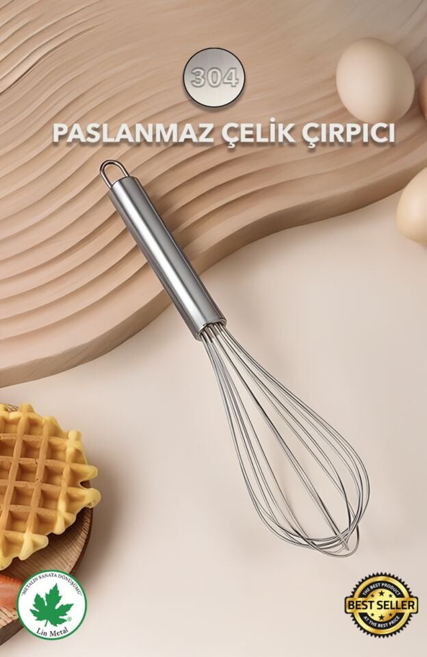 Paslanmaz Çelik Çırpıcı 30 cm