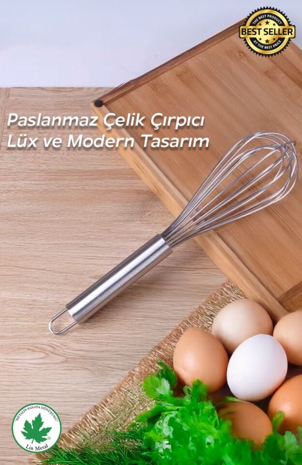 Paslanmaz Çelik Çırpıcı 30 cm
