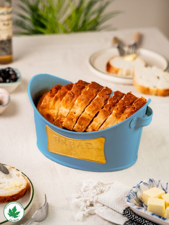 Metal Kulplu Kayık Ekmeklik, Gondol Ekmeklik, Ekmek Sepeti, Sunumluk (Bread Plakalı)